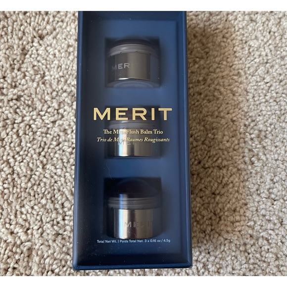MERIT MINI BLUSH BALM CREAM BLUSH TRIO SET-NEW - Picture 4 of 6